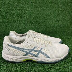 Asics Shoes Mens 12 White Gel-Game 9 Tennis Sneakers 1041A337 Low Top Court